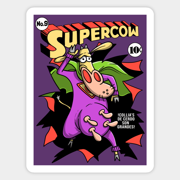 Supercow No.9 Magnet by Spazzy Newton